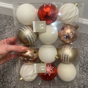 Place and Time Joann shatterproof ornaments set